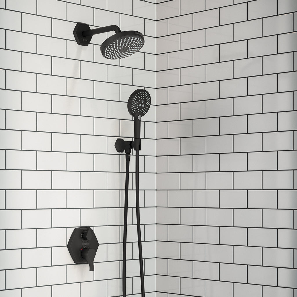 HANSGROHE 04831670 Locarno Handshower Holder with Outlet - Matte Black