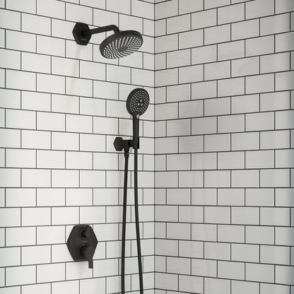 HANSGROHE 04831670 Locarno Handshower Holder with Outlet - Matte Black