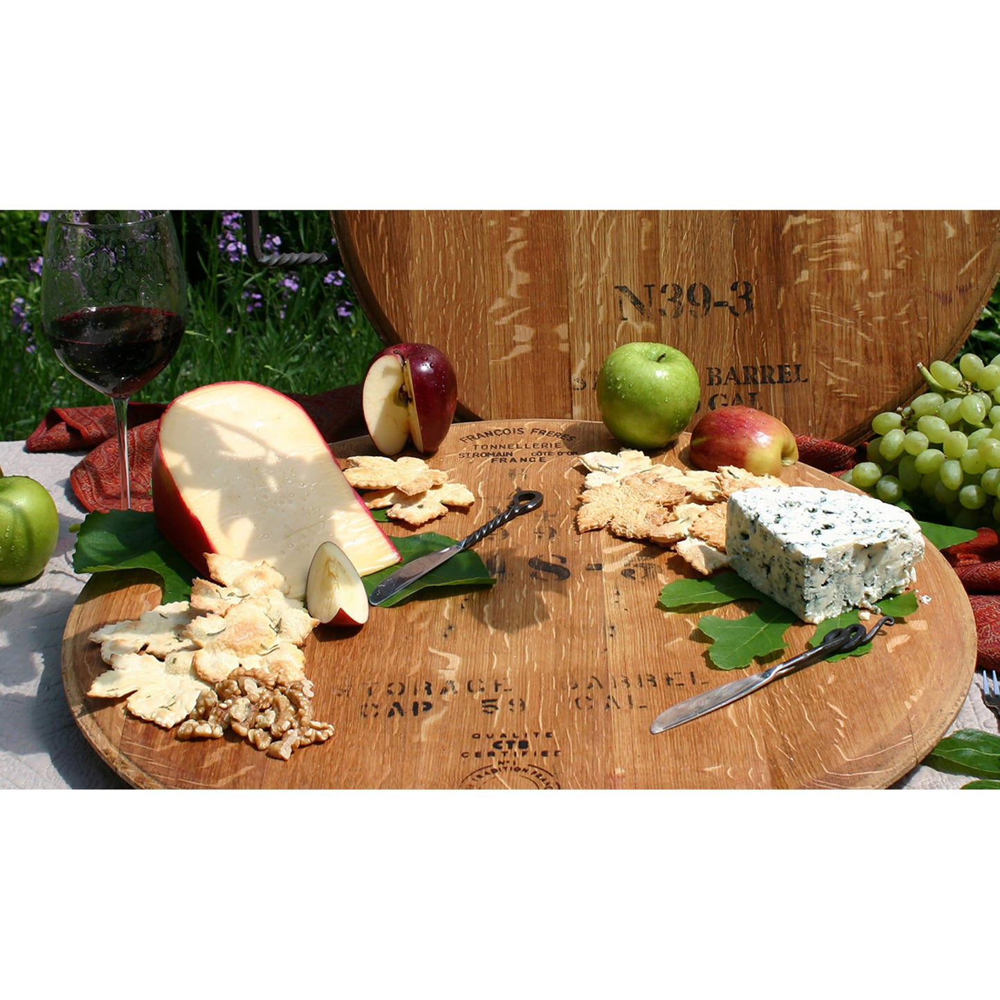 ELK STUDIO SUSAN001 Wine Cask Lazy Susan