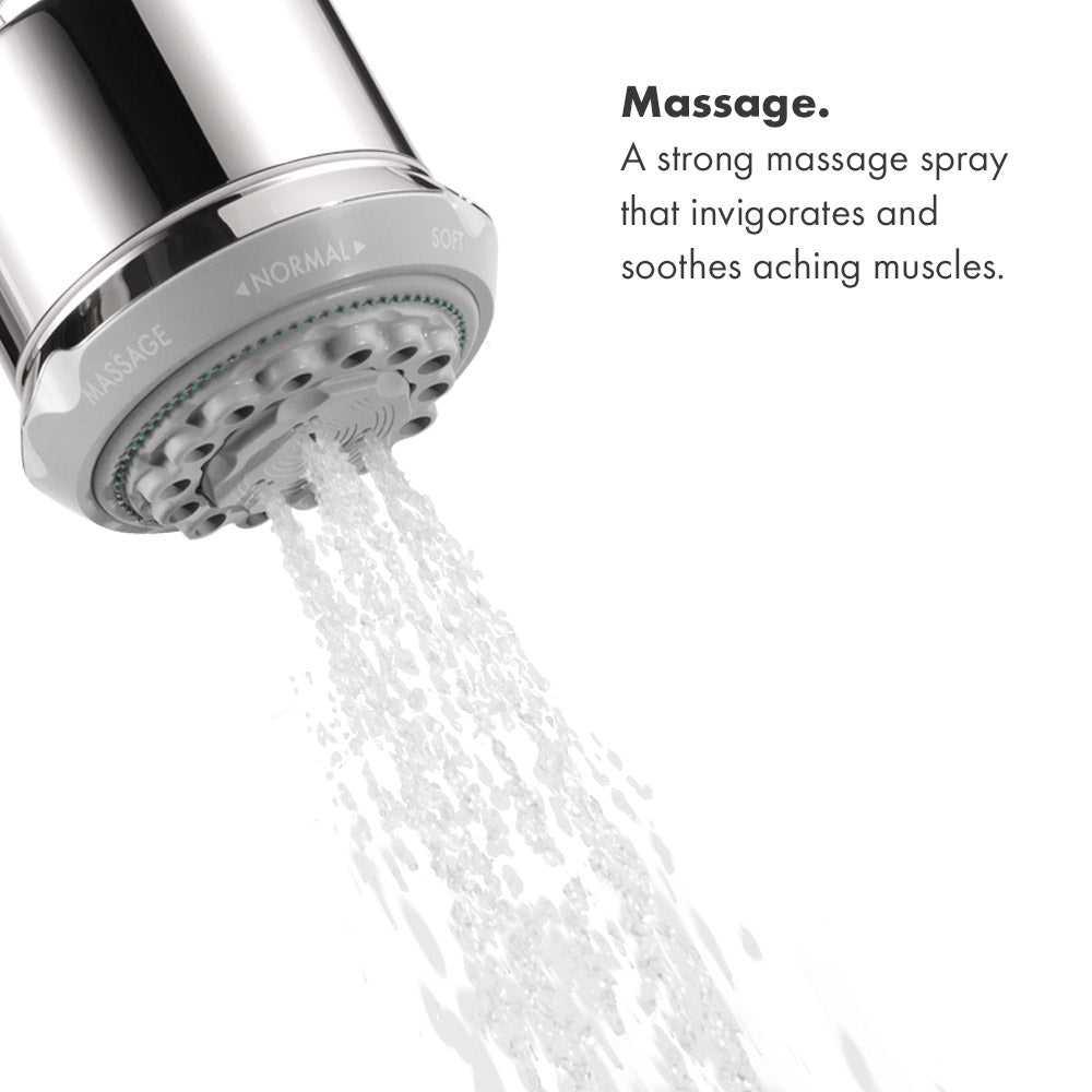HANSGROHE 28496671 Clubmaster Showerhead 3-Jet, 2.5 GPM - Matte Black