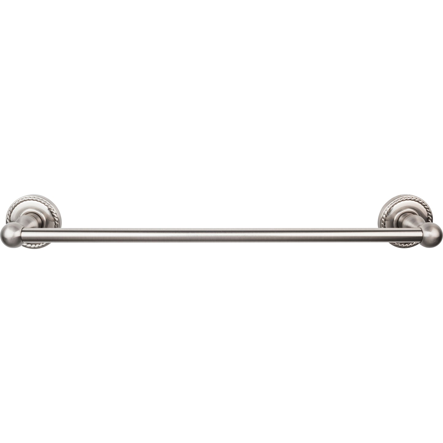 TOP KNOBS ED6BSNF TOP BATH (R) Edwardian Bath Single 20 1/2" Wall Mounted Towel Bar - Brushed Satin Nickel