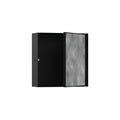 HANSGROHE 56085670 XtraStoris Rock Wall Niche with Tileable Door 12"x 12"x 4" - Matte Black