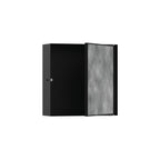 HANSGROHE 56085670 XtraStoris Rock Wall Niche with Tileable Door 12"x 12"x 4" - Matte Black