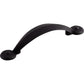 TOP KNOBS M1733 Angle 3" Center to Center Bar Pull - Flat Black