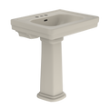 TOTO LPT530.4N#03 Promenade 27-1/2" X 22-1/4" Rectangular Pedestal Bathroom Sink For 4 Inch Center Faucets - Bone