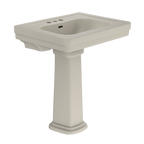 TOTO LPT530.4N#03 Promenade 27-1/2" X 22-1/4" Rectangular Pedestal Bathroom Sink For 4 Inch Center Faucets - Bone