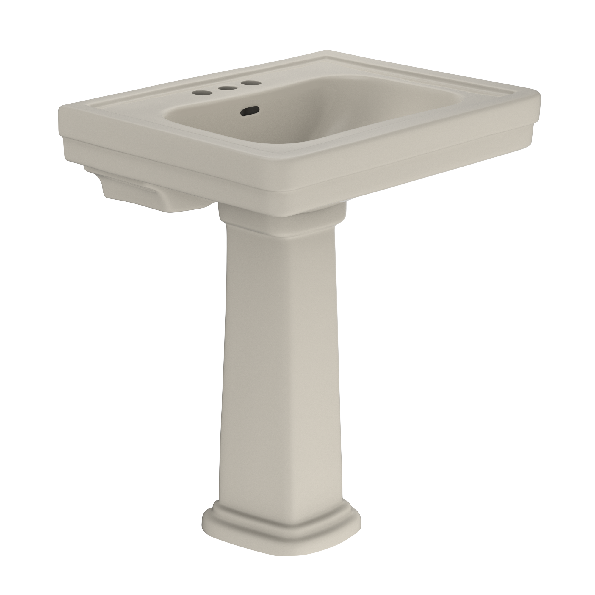 TOTO LPT530.4N#03 Promenade 27-1/2" X 22-1/4" Rectangular Pedestal Bathroom Sink For 4 Inch Center Faucets - Bone