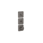 AXOR 49710341 Citterio C Thermostatic Module Trim 15" x 5" for 3 Functions - Brushed Black Chrome