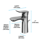 TOTO TLG01301U#PN Go 1.2 Gpm Single Handle Bathroom Sink Faucet With Comfort Glide Technology And Drain Assembly - Polished Nickel