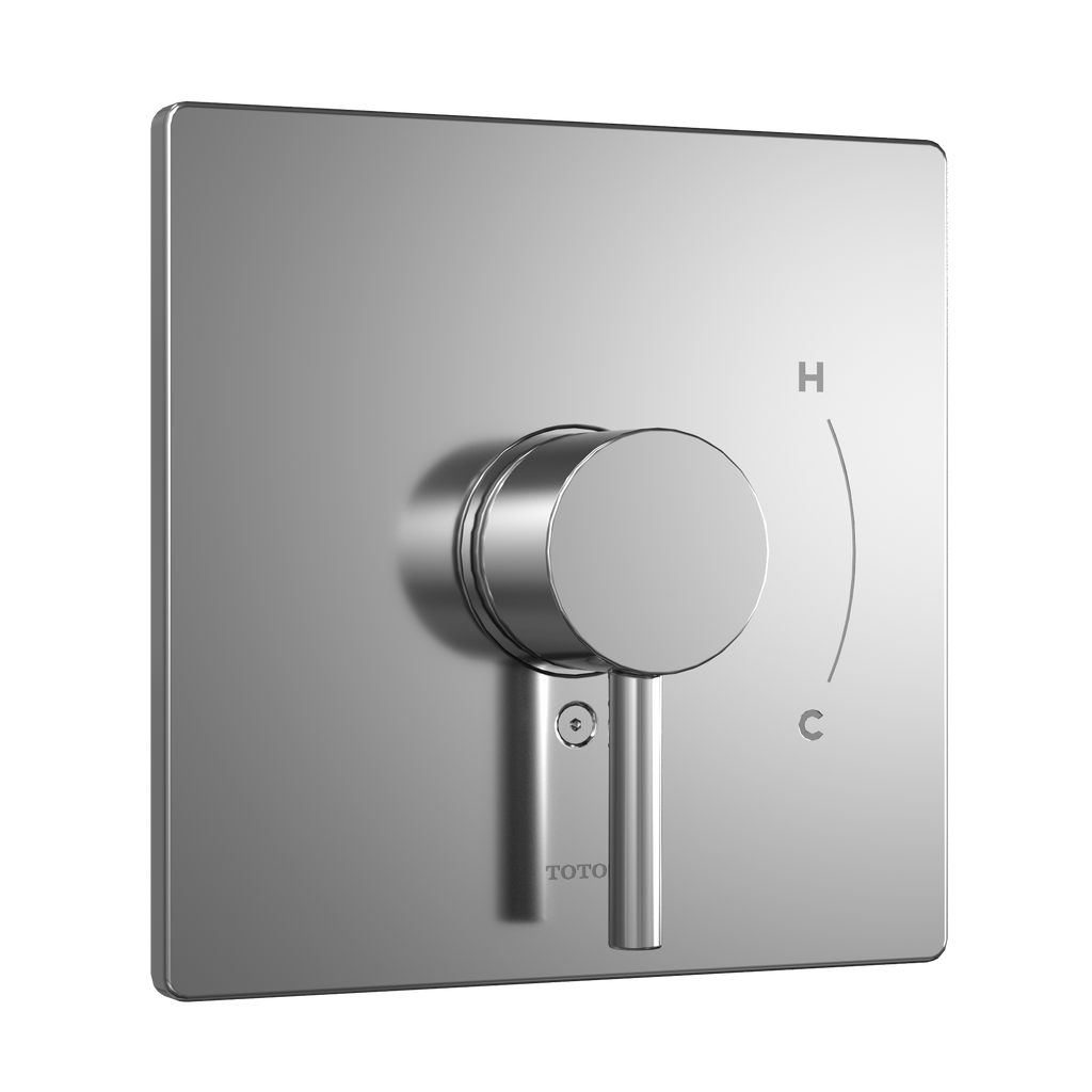 TOTO TBV02801U#CP Square Pressure Balance Valve Shower Trim - Polished Chrome