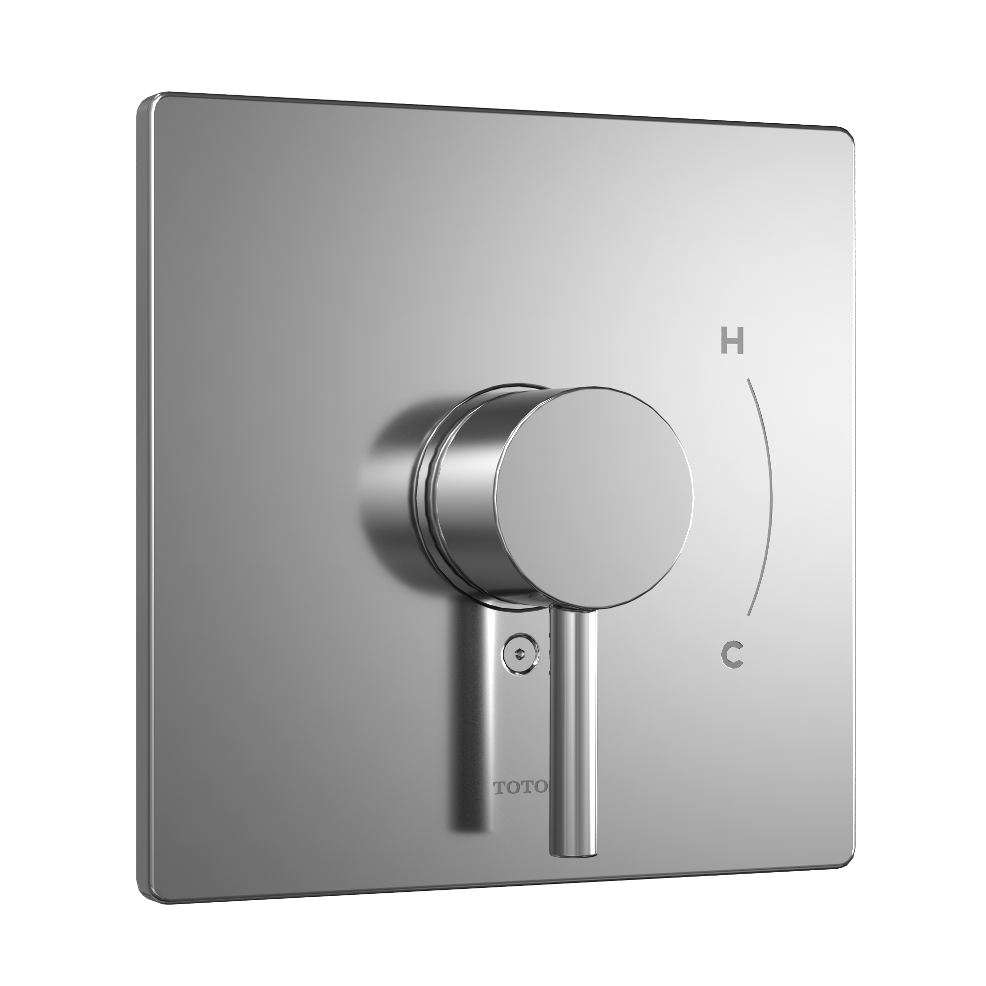 TOTO TBV02801U#CP Square Pressure Balance Valve Shower Trim - Polished Chrome