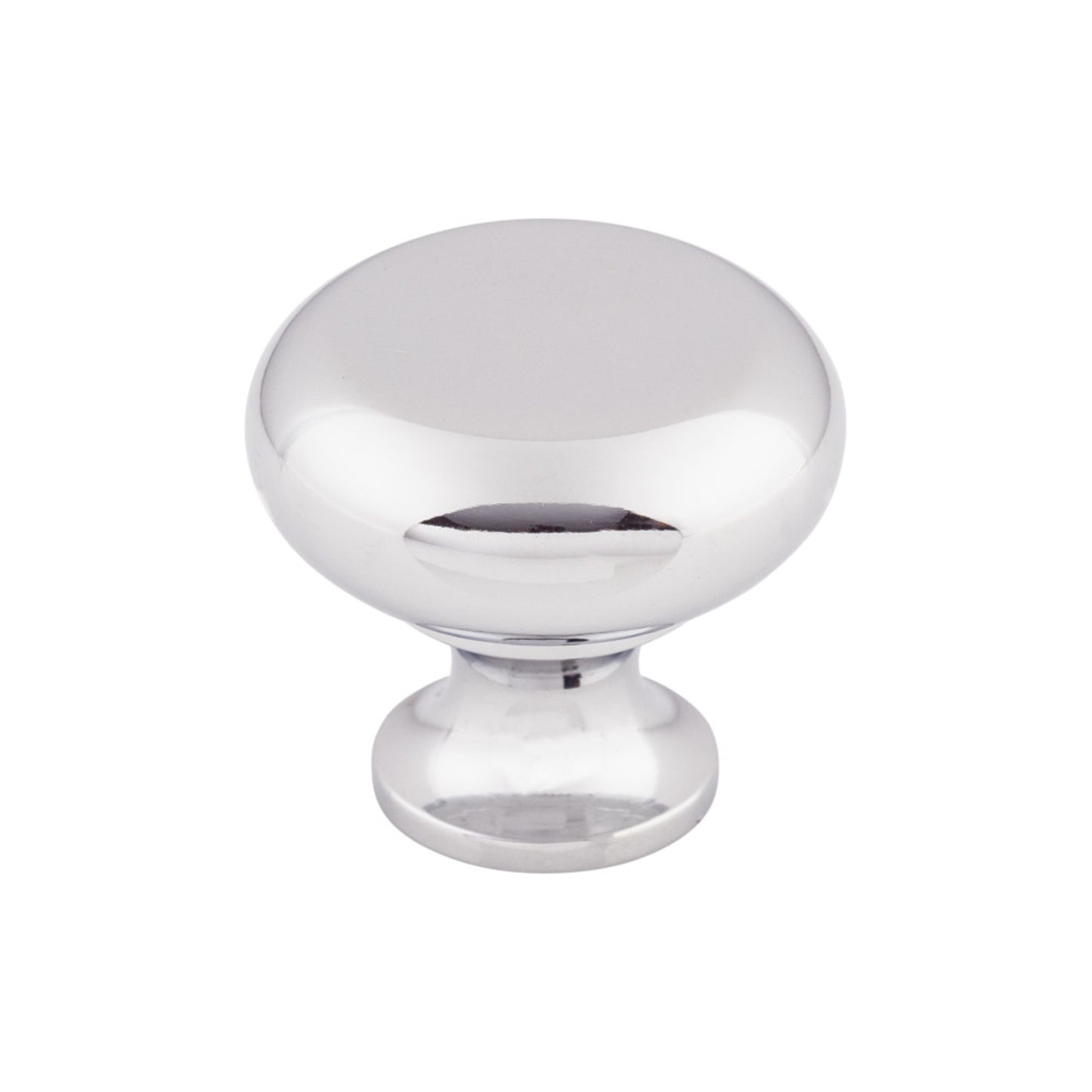 TOP KNOBS M270 Flat Faced 1 1/4" Diameter Round Knob - Polished Chrome