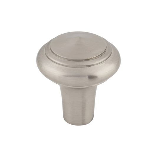 TOP KNOBS M2041 Aspen II Peak 1 1/4" Diameter Round Knob - Brushed Satin Nickel