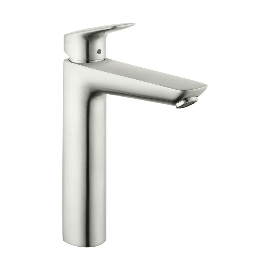 HANSGROHE 71090821 Logis Single-Hole Faucet 190 with Pop-Up Drain, 1.2 GPM - Brushed Nickel