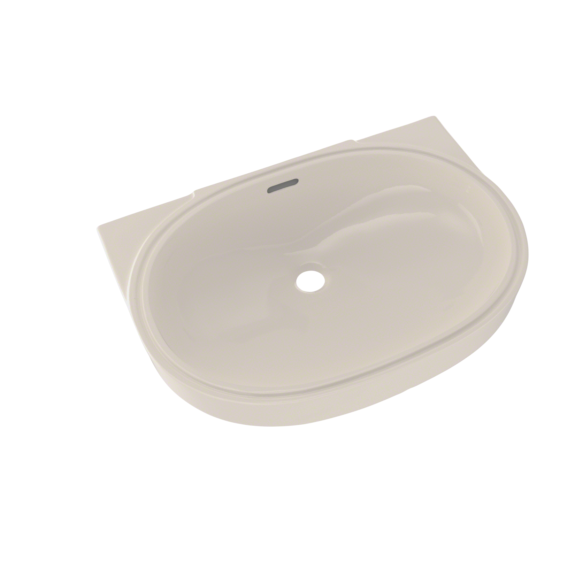 TOTO LT546G#12 Oval 19-11/16" X 13-3/4" Undermount Bathroom Sink With Cefiontect - Sedona Beige
