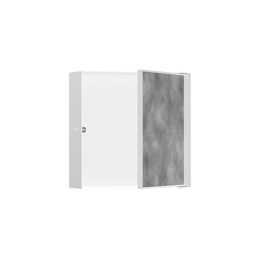 HANSGROHE 56085700 XtraStoris Rock Wall Niche with Tileable Door 12"x 12"x 4" in Matte White