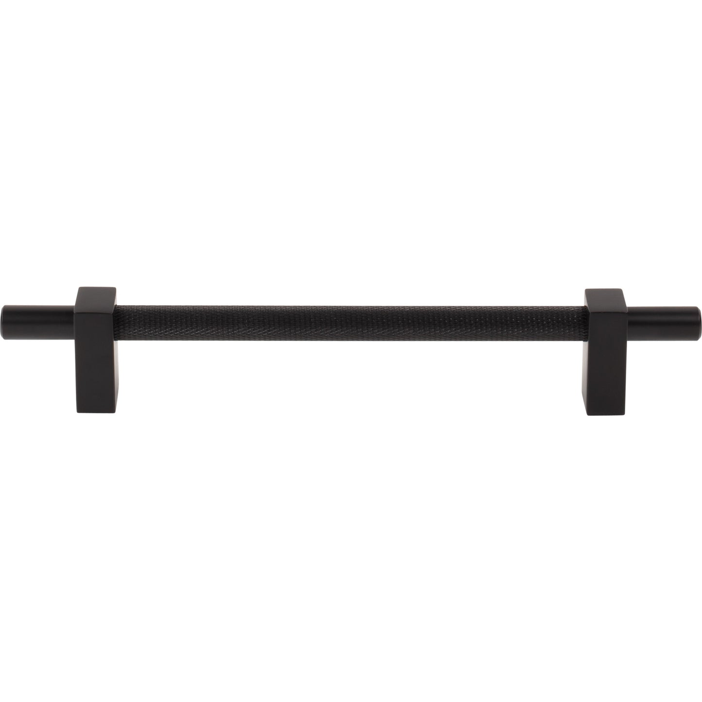 JEFFREY ALEXANDER 598-160MB Larkin Knurled Center 160 mm Center-to-Center Bar Pull - Matte Black