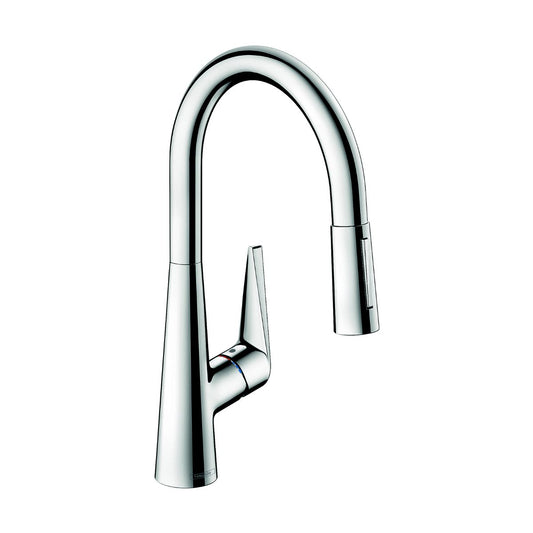 HANSGROHE 72813001 Talis S HighArc Kitchen Faucet, 2-Spray Pull-Down, 1.75 GPM - Chrome