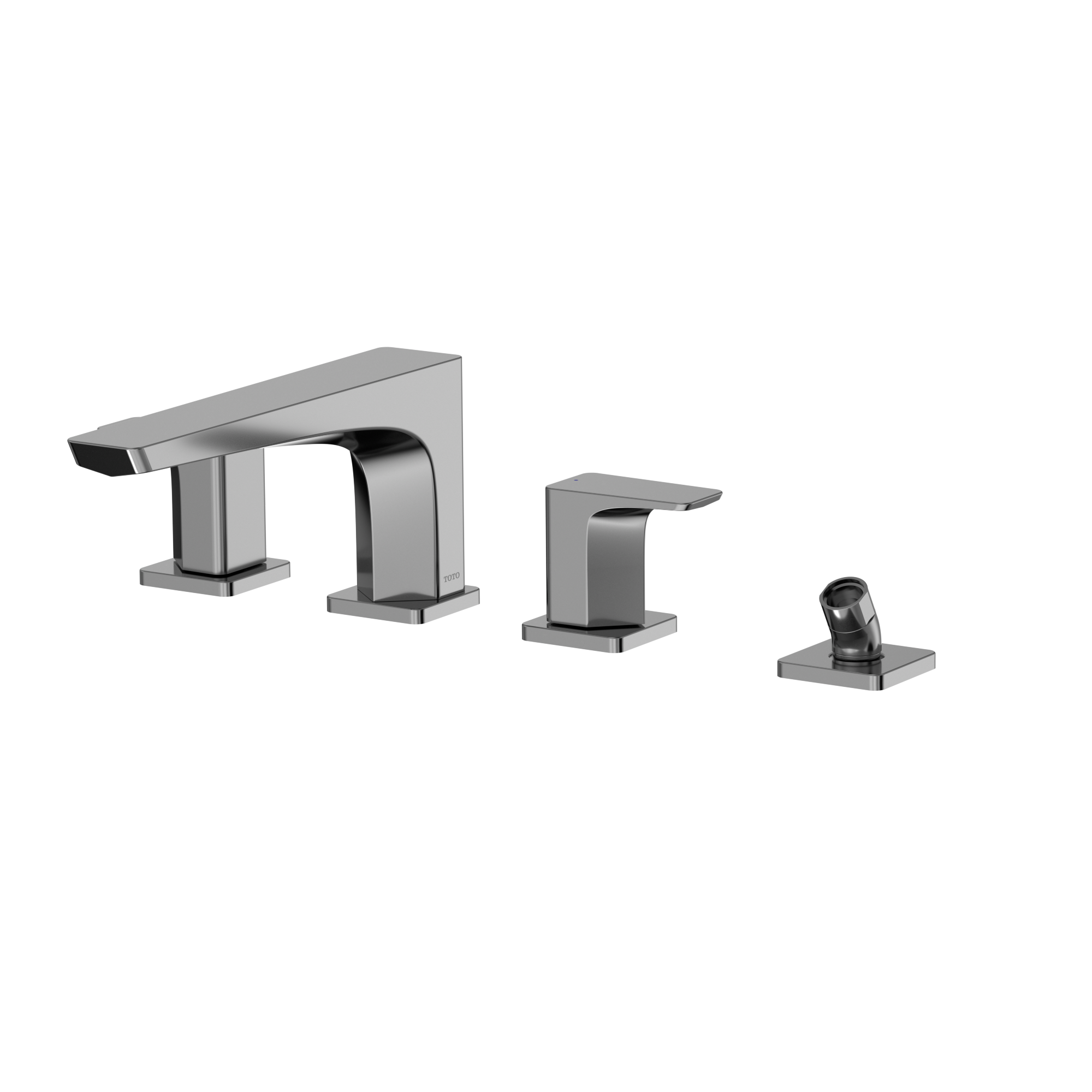 TOTO TBG07202U#CP Ge Two-Handle Deck-Mount Roman Tub Filler Trim With Handshower - Polished Chrome