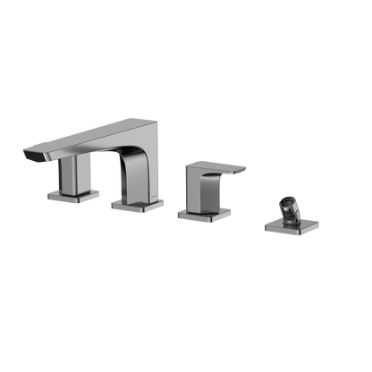 TOTO TBG07202U#CP Ge Two-Handle Deck-Mount Roman Tub Filler Trim With Handshower - Polished Chrome