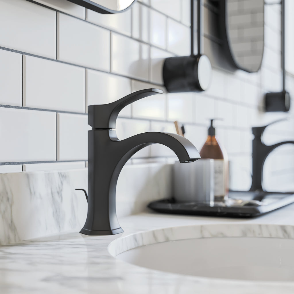 HANSGROHE 04810670 Locarno Single-Hole Faucet 110 with Pop-Up Drain, 1.2 GPM - Matte Black