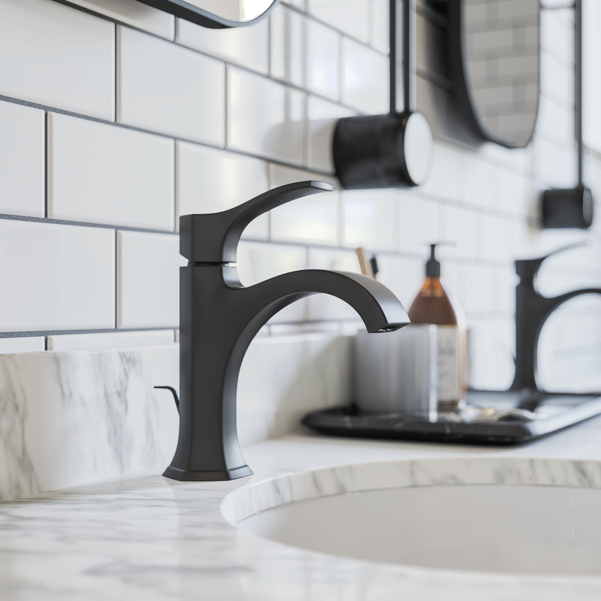 HANSGROHE 04810670 Locarno Single-Hole Faucet 110 with Pop-Up Drain, 1.2 GPM - Matte Black