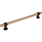 TOP KNOBS M2777 Bit 12" Center to Center Bar Pull - Honey Bronze and Flat Black