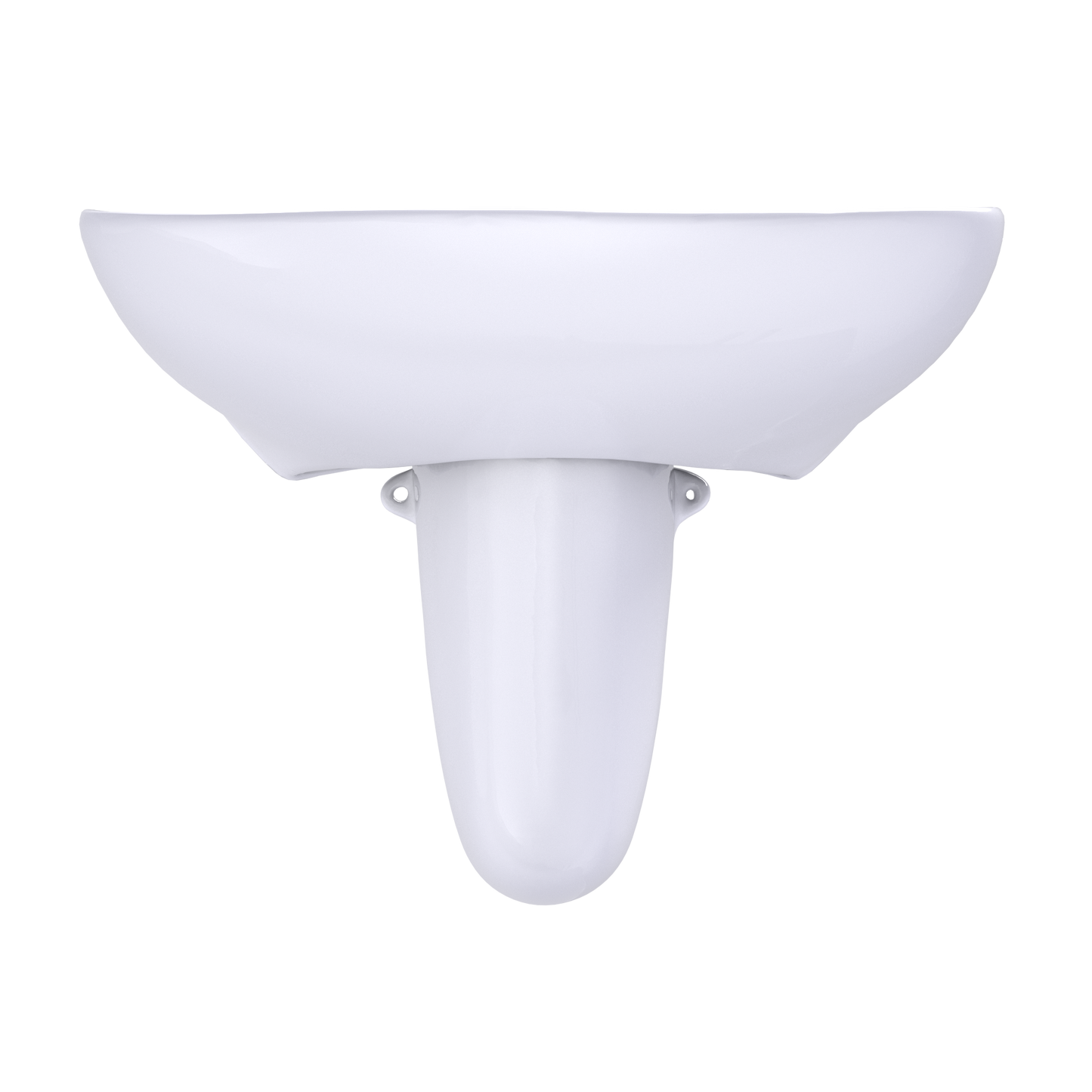 TOTO LHT242G#01 Prominence Oval Wall-Mount Bathroom Sink With Cefiontect And Shroud For Single Hole Faucets - Cotton White