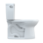 TOTO CST776CEFG#01 Drake Two-Piece Elongated 1.28 GPF Universal Height TORNADO FLUSH Toilet with CEFIONTECT , Cotton White