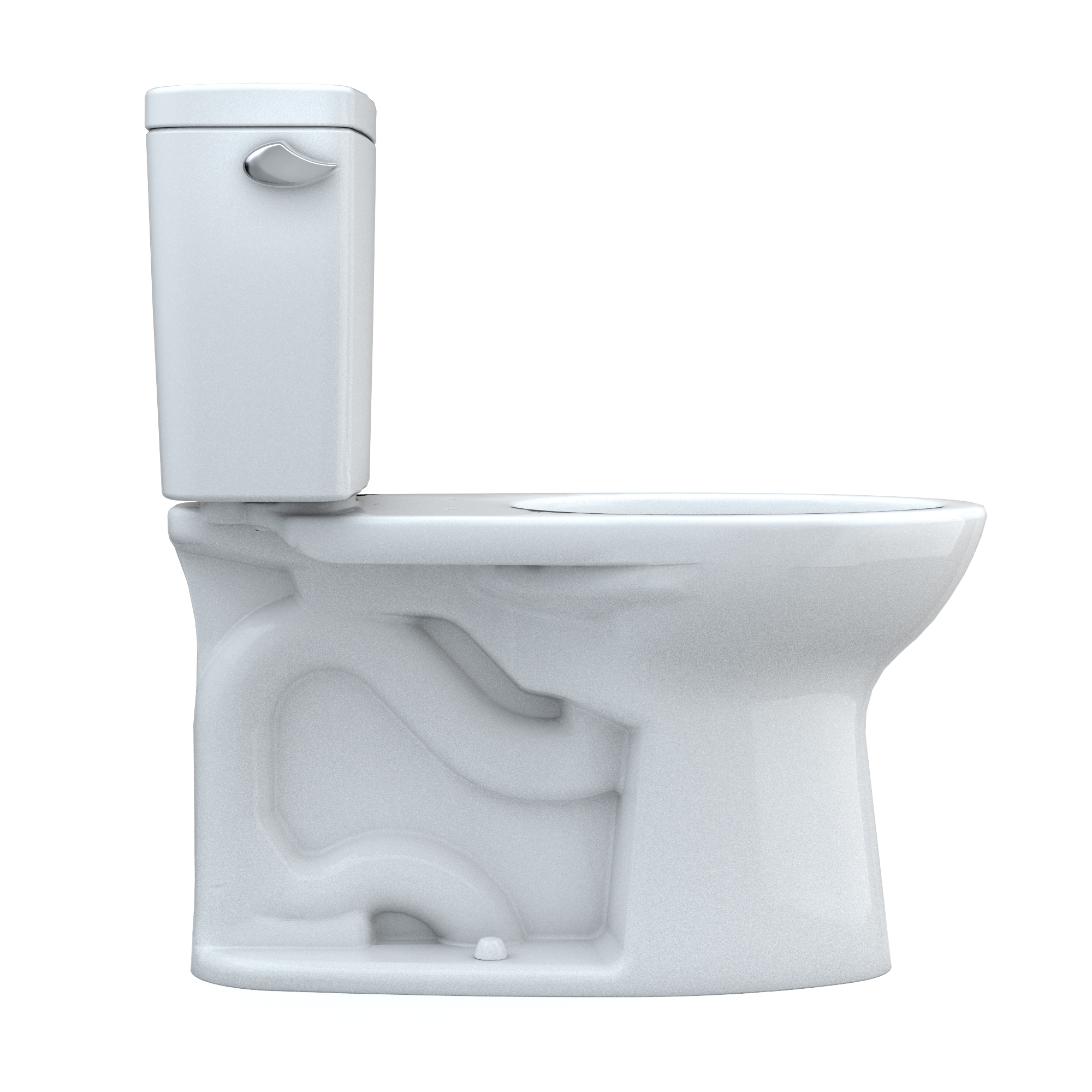 TOTO CST776CSFG#01 Drake  Two-Piece Elongated 1.6 Gpf Universal Height Tornado Flush Toilet With Cefiontect - Cotton White