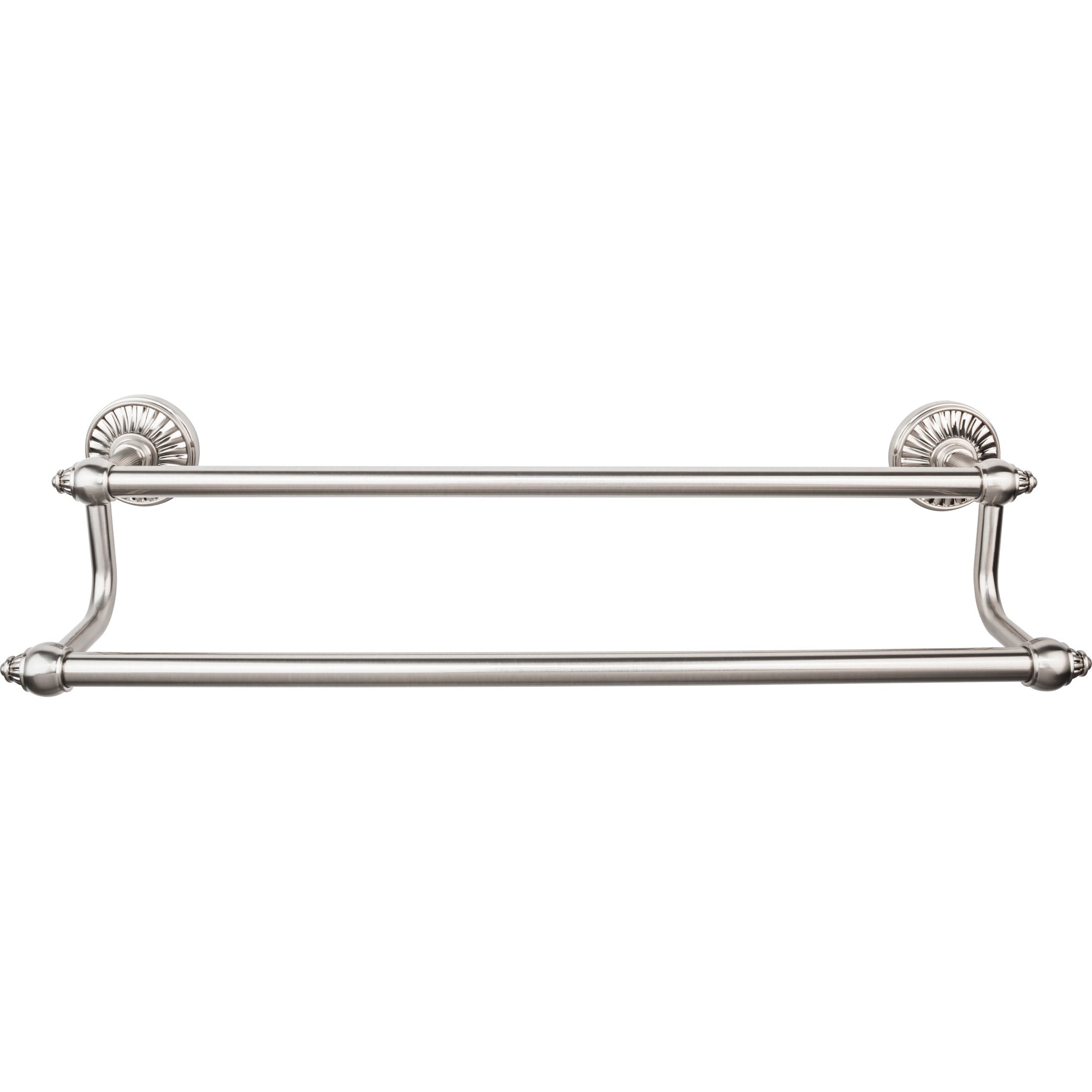 TOP KNOBS TUSC11BSN TOP BATH (R) Tuscany Bath Double 32 1/2" Wall Mounted Towel Bar - Brushed Satin Nickel