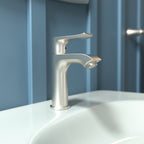 HANSGROHE 31088821 Metris Single-Hole Faucet 100 with Pop-Up Drain, 1.2 GPM - Brushed Nickel
