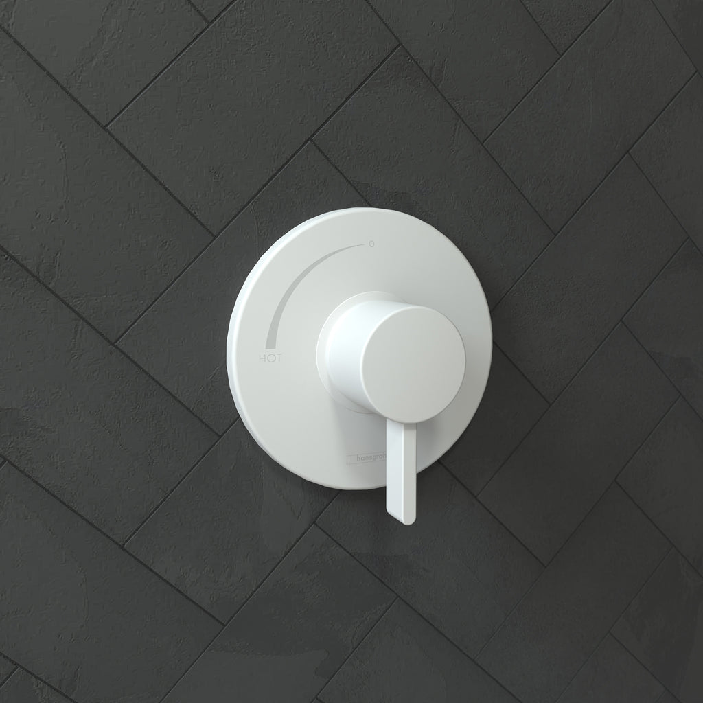 HANSGROHE 15739701 Ecostat S Pressure Balance Trim - Matte White