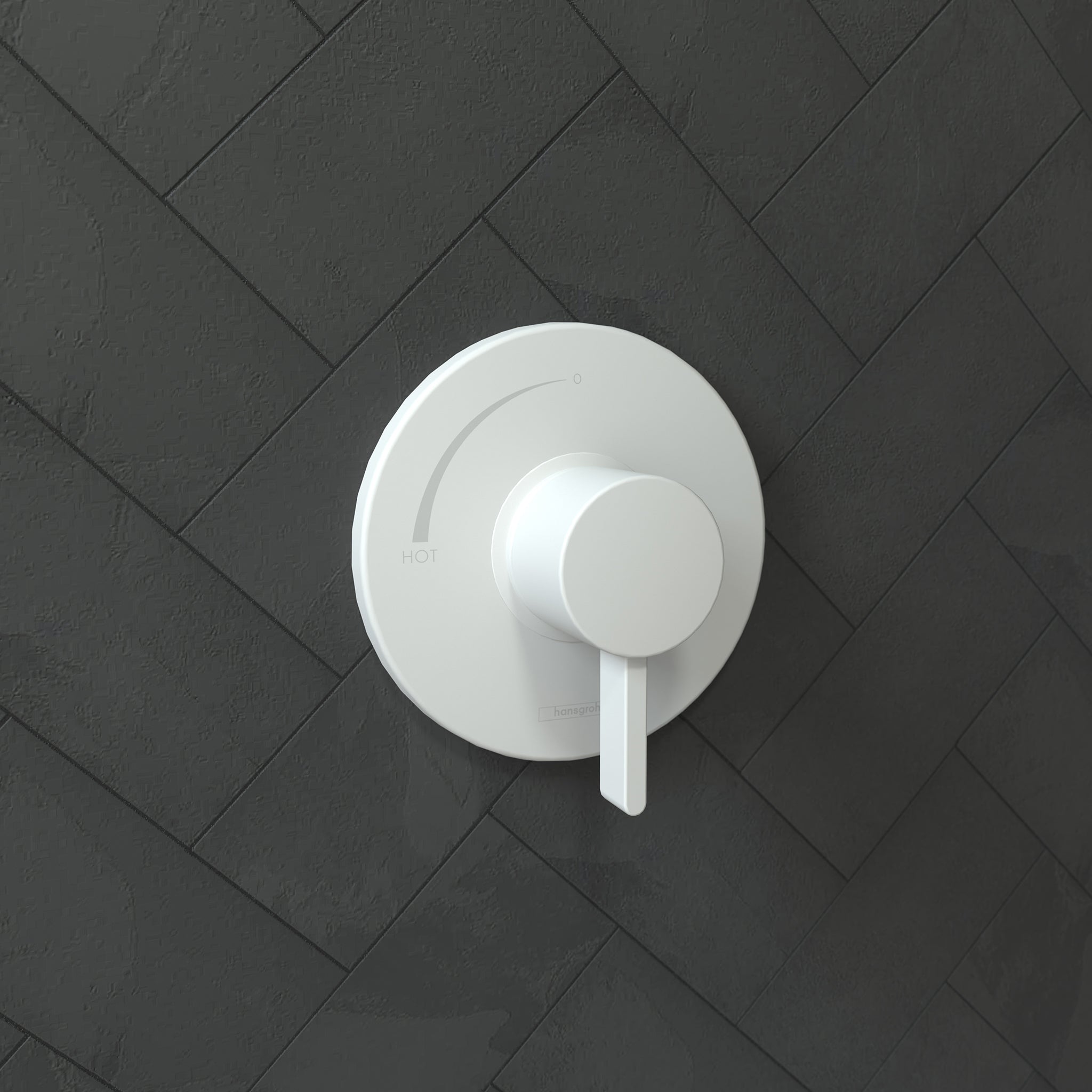 HANSGROHE 15739701 Ecostat S Pressure Balance Trim - Matte White