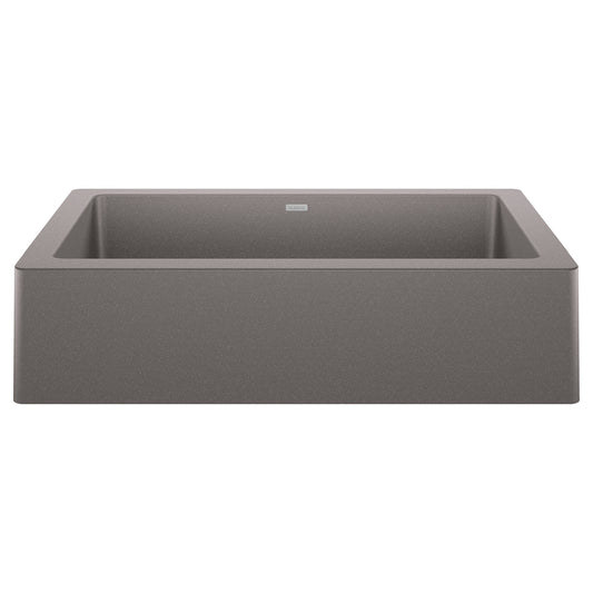 BLANCO 526540 Vintera Vintera SILGRANIT 30" Single Bowl Apron-Front Farmhouse Sink - Metallic Gray in Metallic Gray