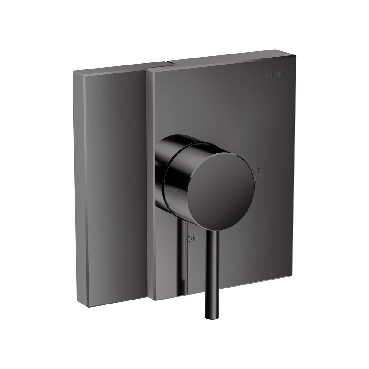 AXOR 46460331 Edge Pressure Balance Trim - Polished Black Chrome