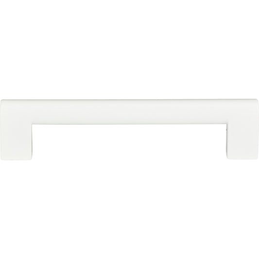 ATLAS A879-WG Round Rail 5 1/16" Center to Center Bar Pull , High White Gloss