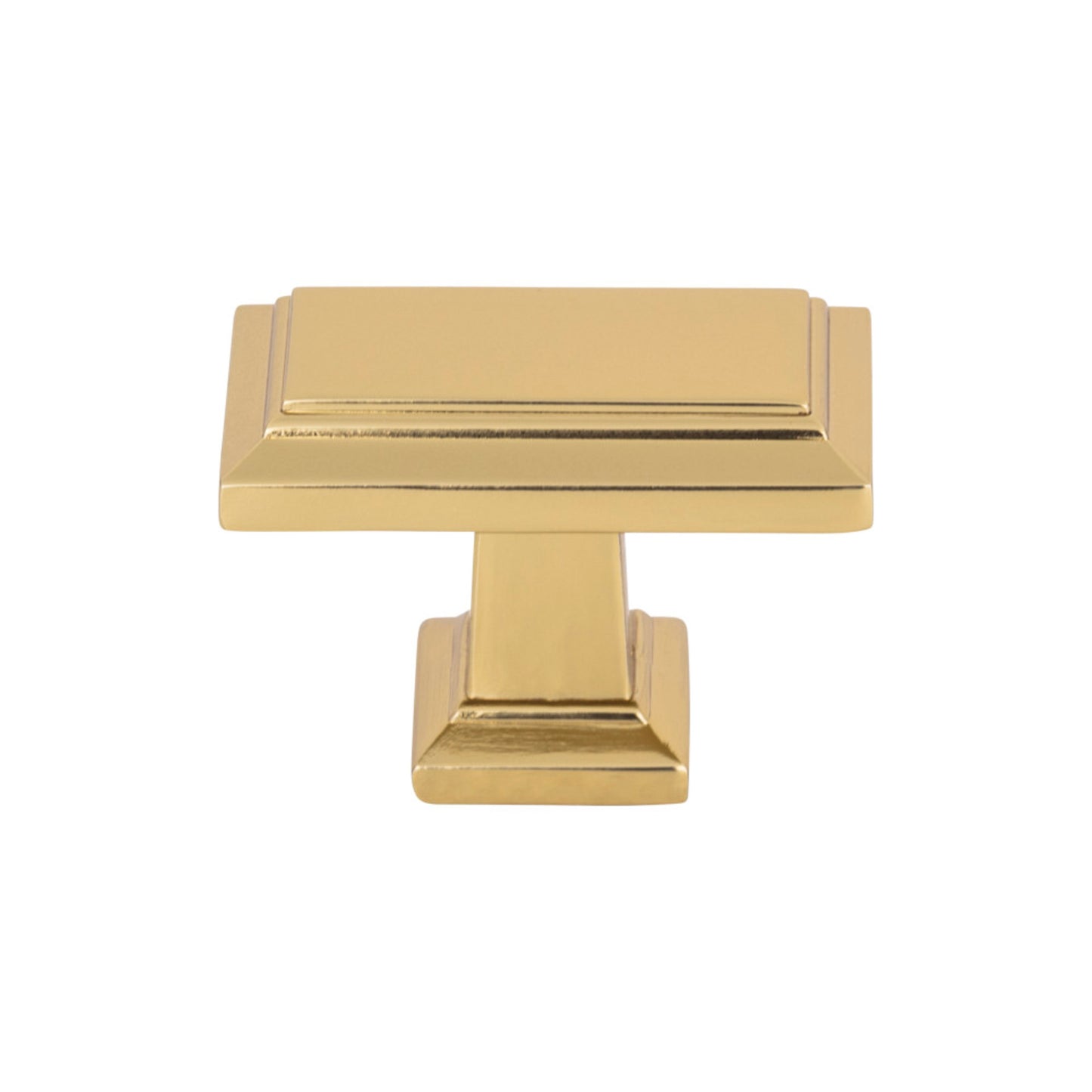 ATLAS 290-FG Sutton Place 1 7/16" Length Rectangle Knob , French Gold