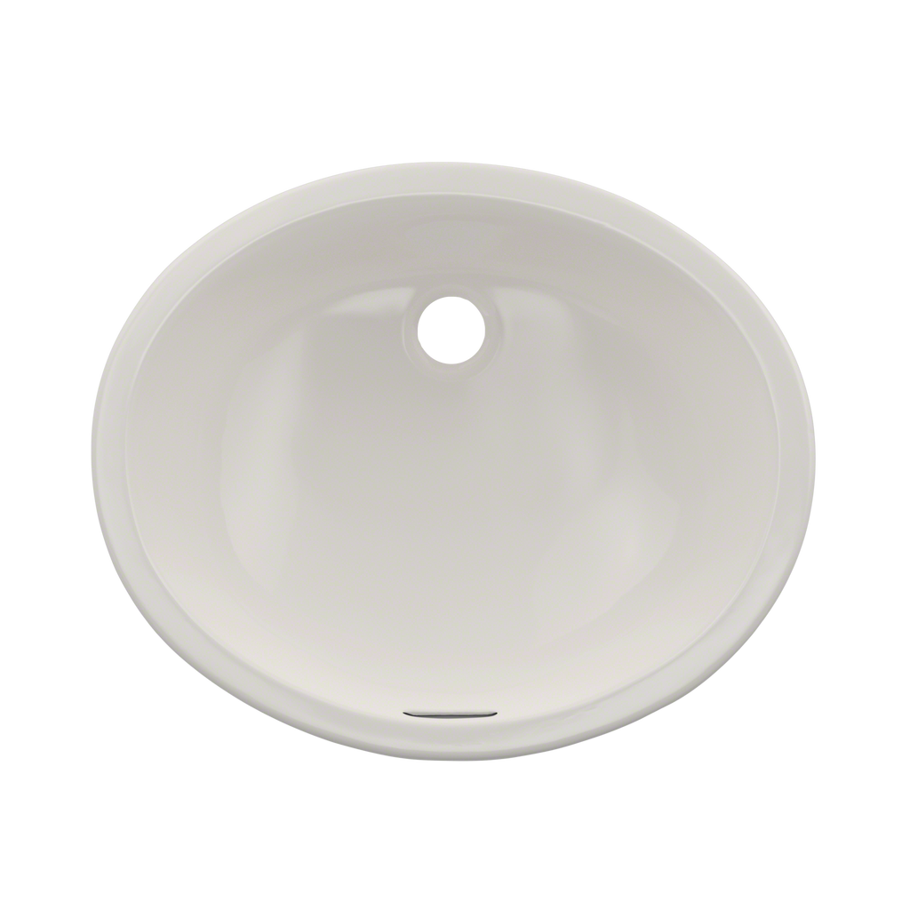 TOTO LT579G#11 Rendezvous Oval Undermount Bathroom Sink With Cefiontect - Colonial White