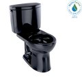 TOTO CST453CEF#51 Drake Ii Two-Piece Round 1.28 Gpf Universal Height Toilet - Ebony