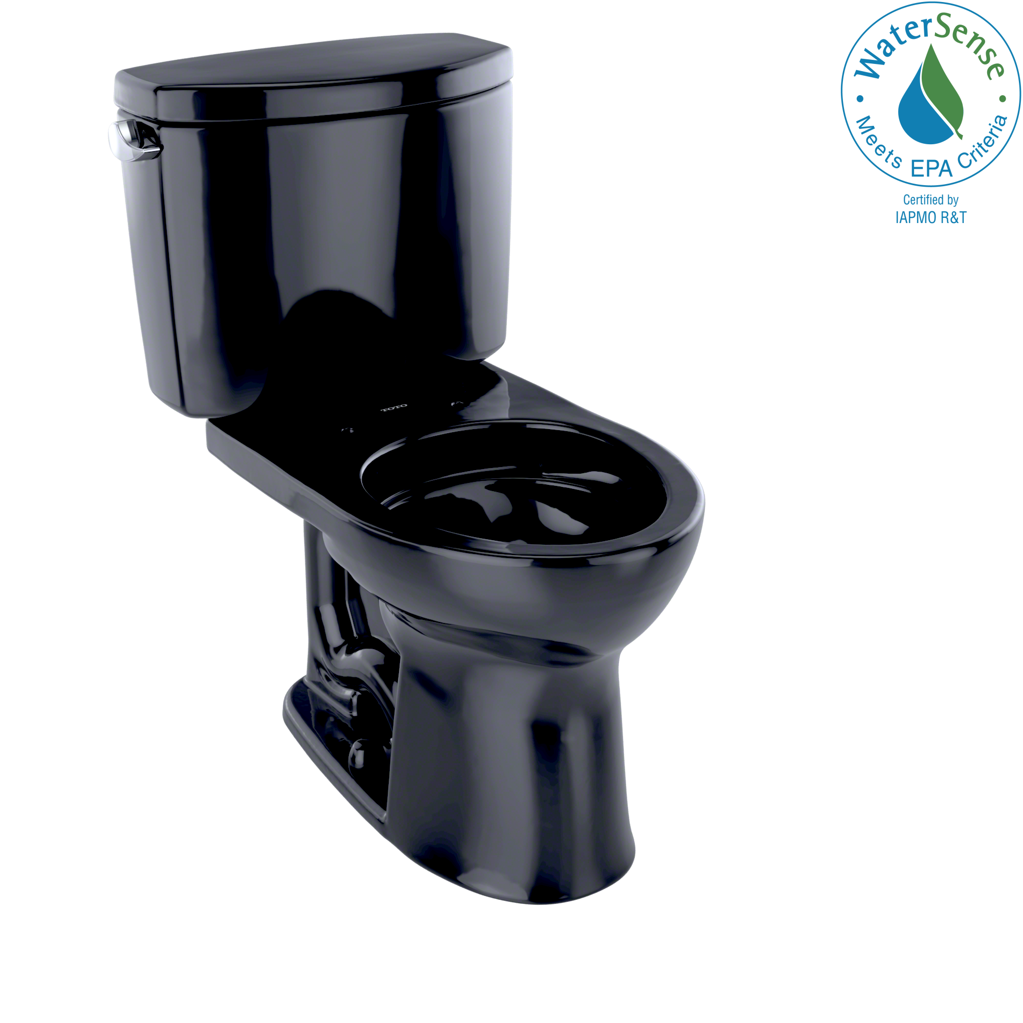 TOTO CST453CEF#51 Drake Ii Two-Piece Round 1.28 Gpf Universal Height Toilet - Ebony