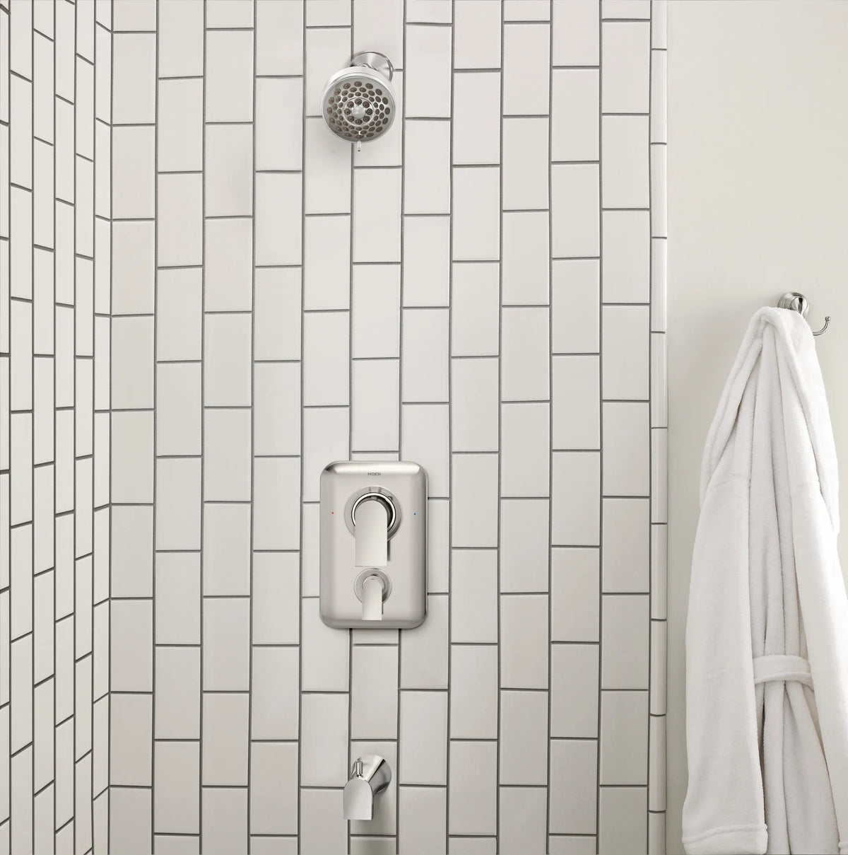 MOEN T2470 Genta Lx Posi-Temp with Diverter Valve Trim - Chrome