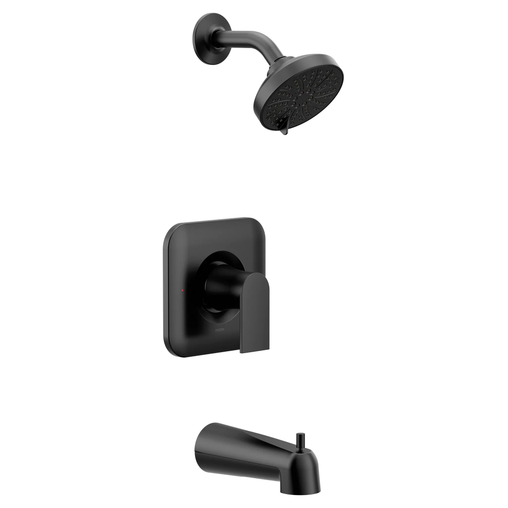 MOEN T2473EPBL Genta Lx Posi-Temp Eco-Performance Tub/Shower - Matte Black