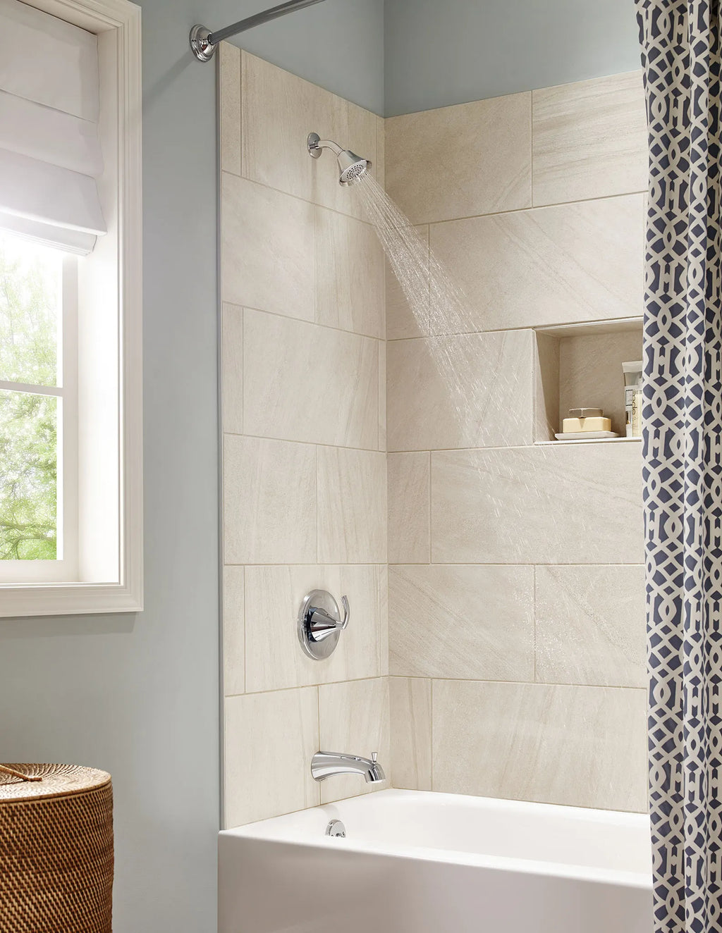 MOEN T2743EP Glyde Posi-Temp Eco-Performance Tub/Shower - Chrome