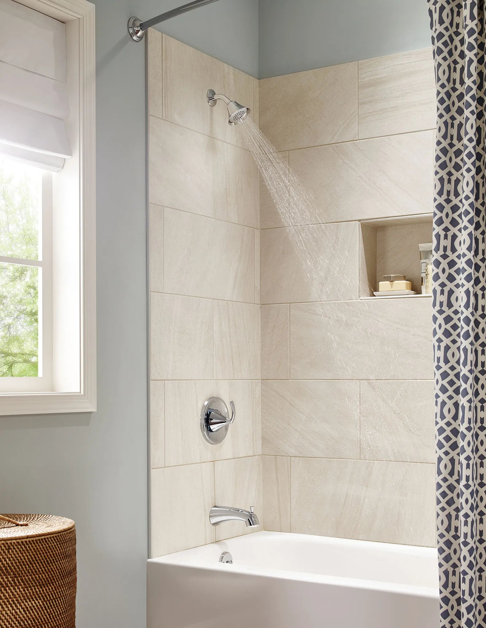 MOEN T2743EP Glyde Posi-Temp Eco-Performance Tub/Shower - Chrome