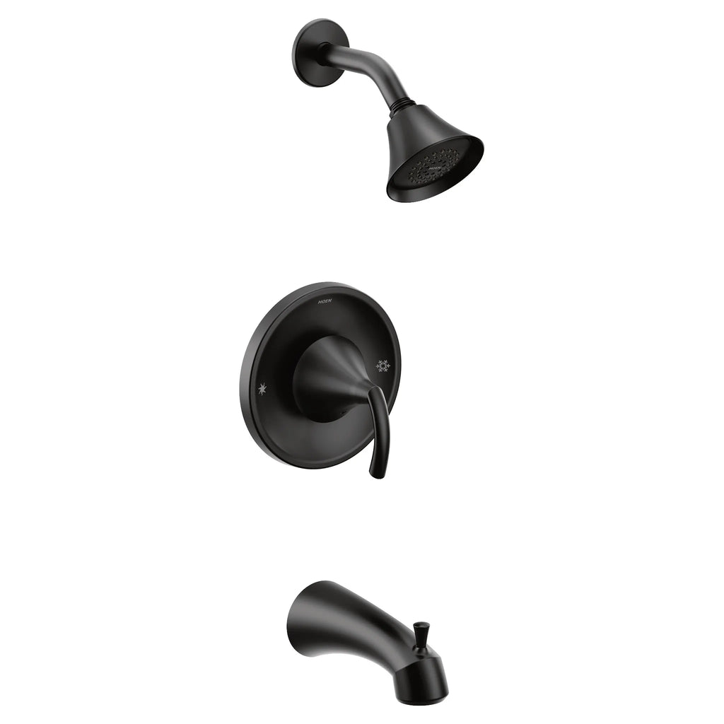 MOEN T2743EPBL Glyde Posi-Temp Tub/Shower - Matte Black