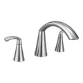 MOEN T373 Glyde Two-Handle High Arc Roman Tub Faucet - Chrome