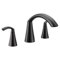 MOEN T373BL Glyde Two-Handle High Arc Roman Tub Faucet - Matte Black