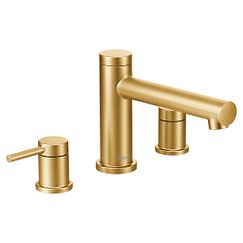 MOEN T393BG Align Two-Handle Non-Diverter Roman Tub Faucet - Brushed Gold