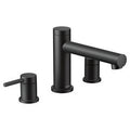MOEN T393BL Align Two-Handle Non-Diverter Roman Tub Faucet - Matte Black